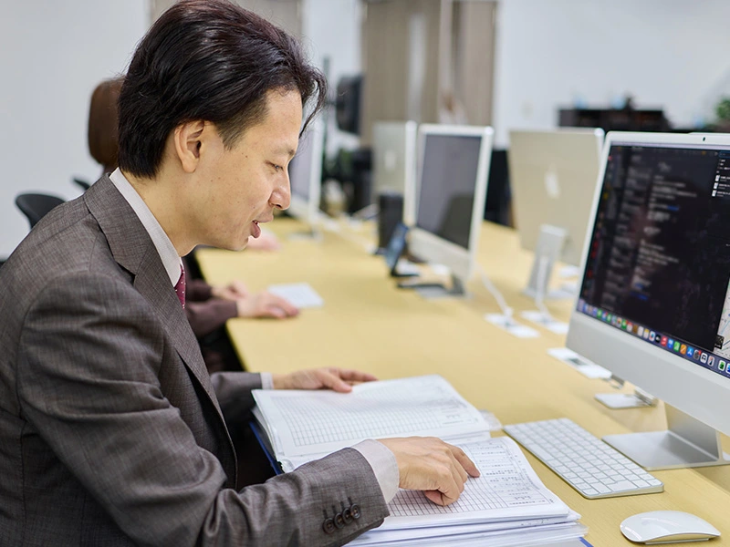 業務引継ぎの様子